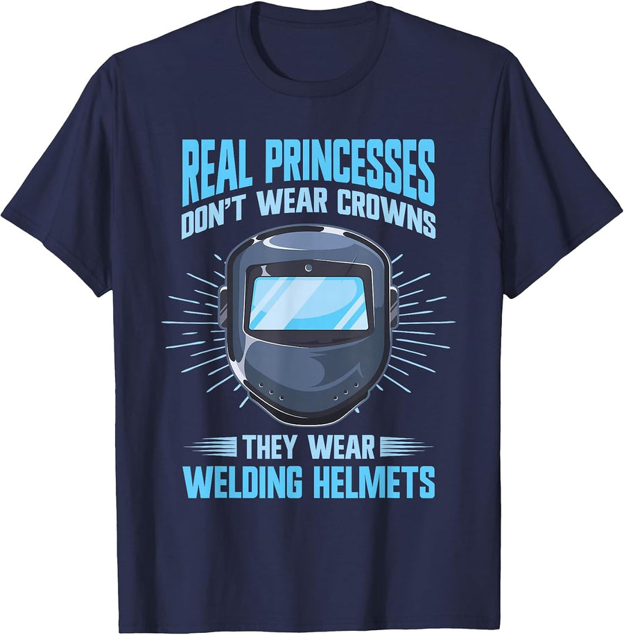 Funny Welding Welder Metalwork T-Shirt - Navy Blue