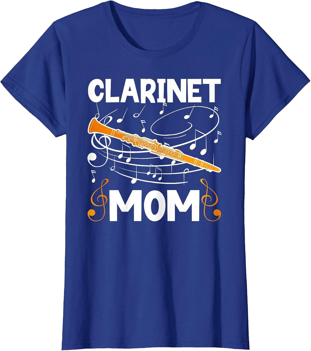 Clarinet Mom of A Clarinet Player Mom Clarinetist Mother T-Shirt - Royal Blue