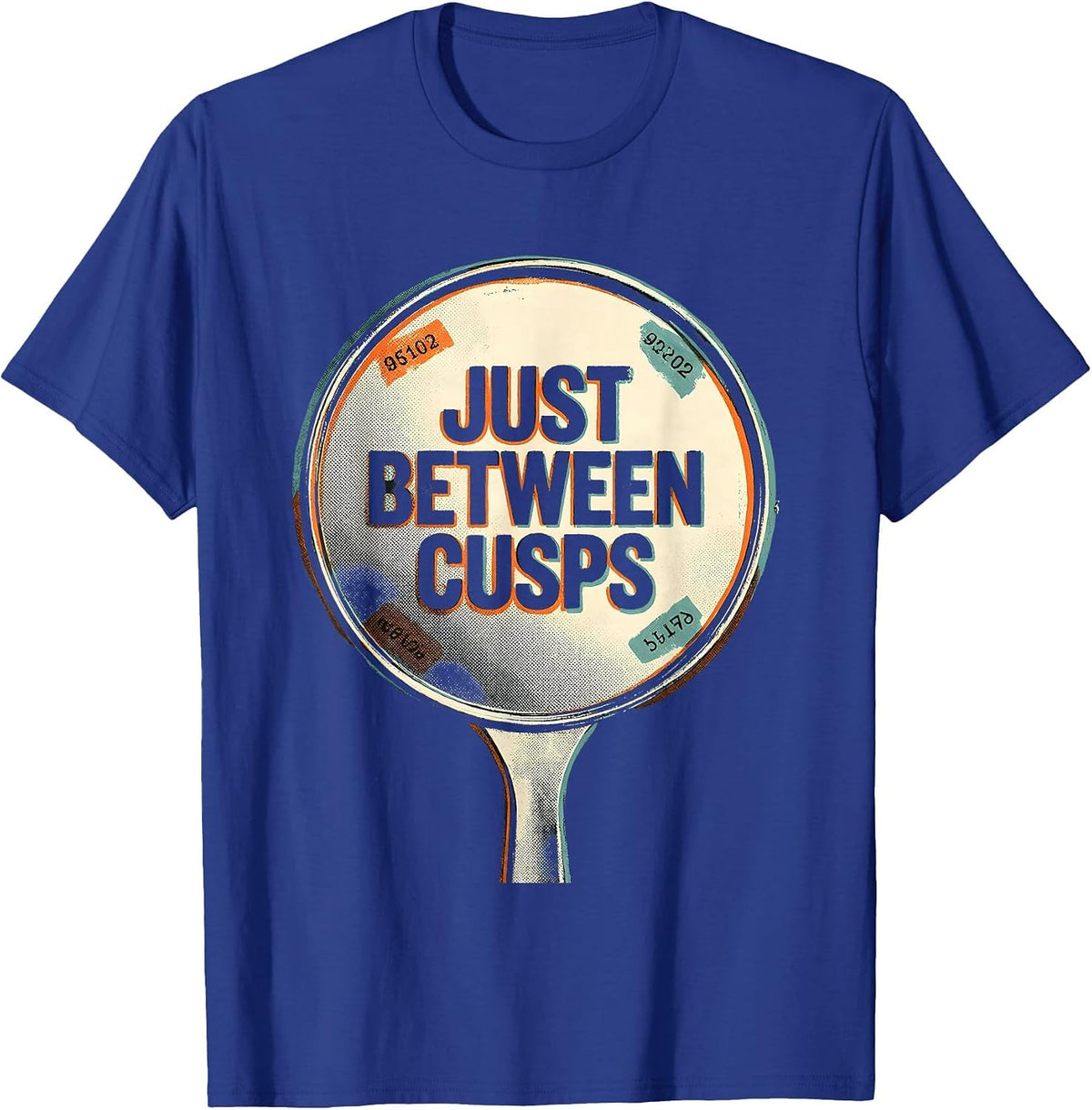 Just Between Cusps Funny Dental Hygienist Dental Assistant T-Shirt - Royal Blue