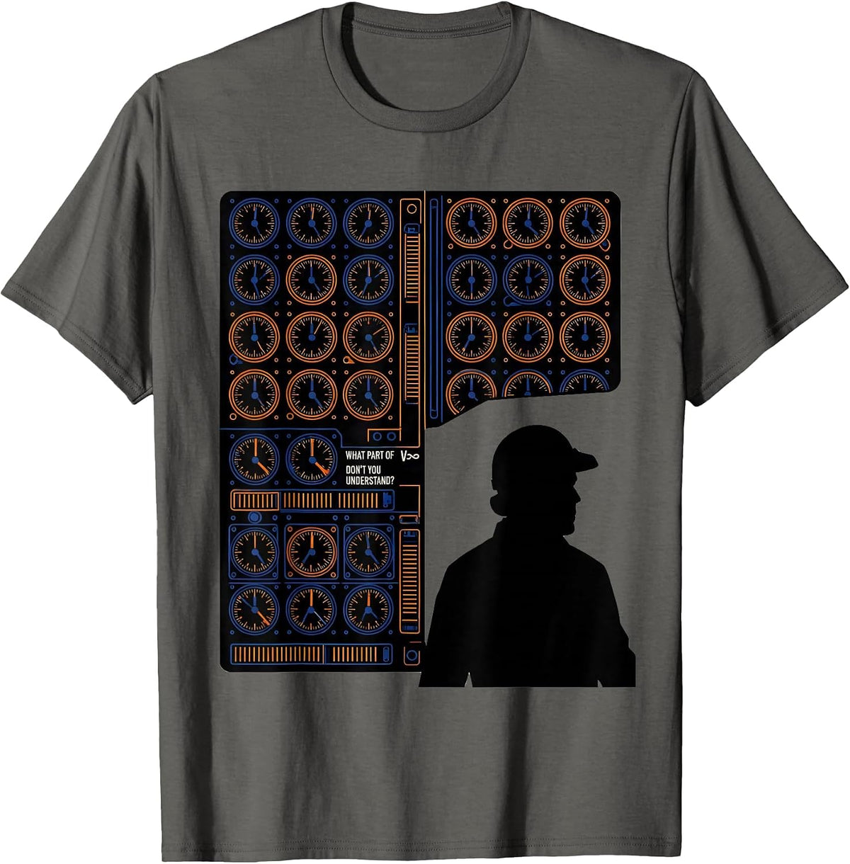 What Part Of V∞ Don't You Understand? Aerospace Engineer CNC T-Shirt - Asphalt Grey