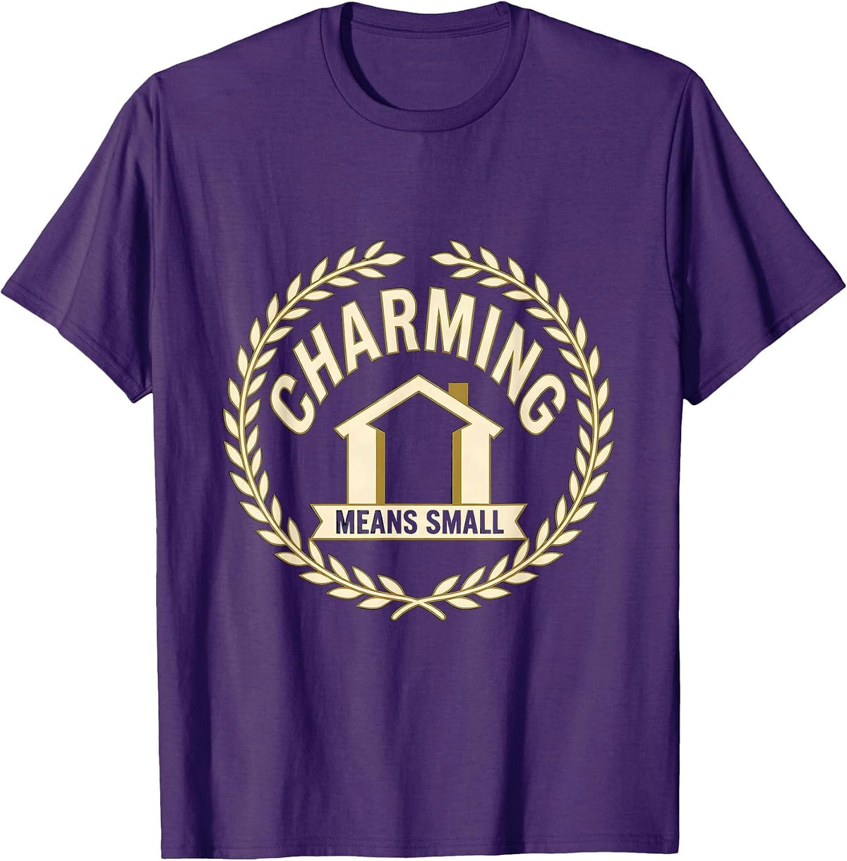 Charming Means Small Funny Realtor Real Estate Agent Gift T-Shirt - Purple