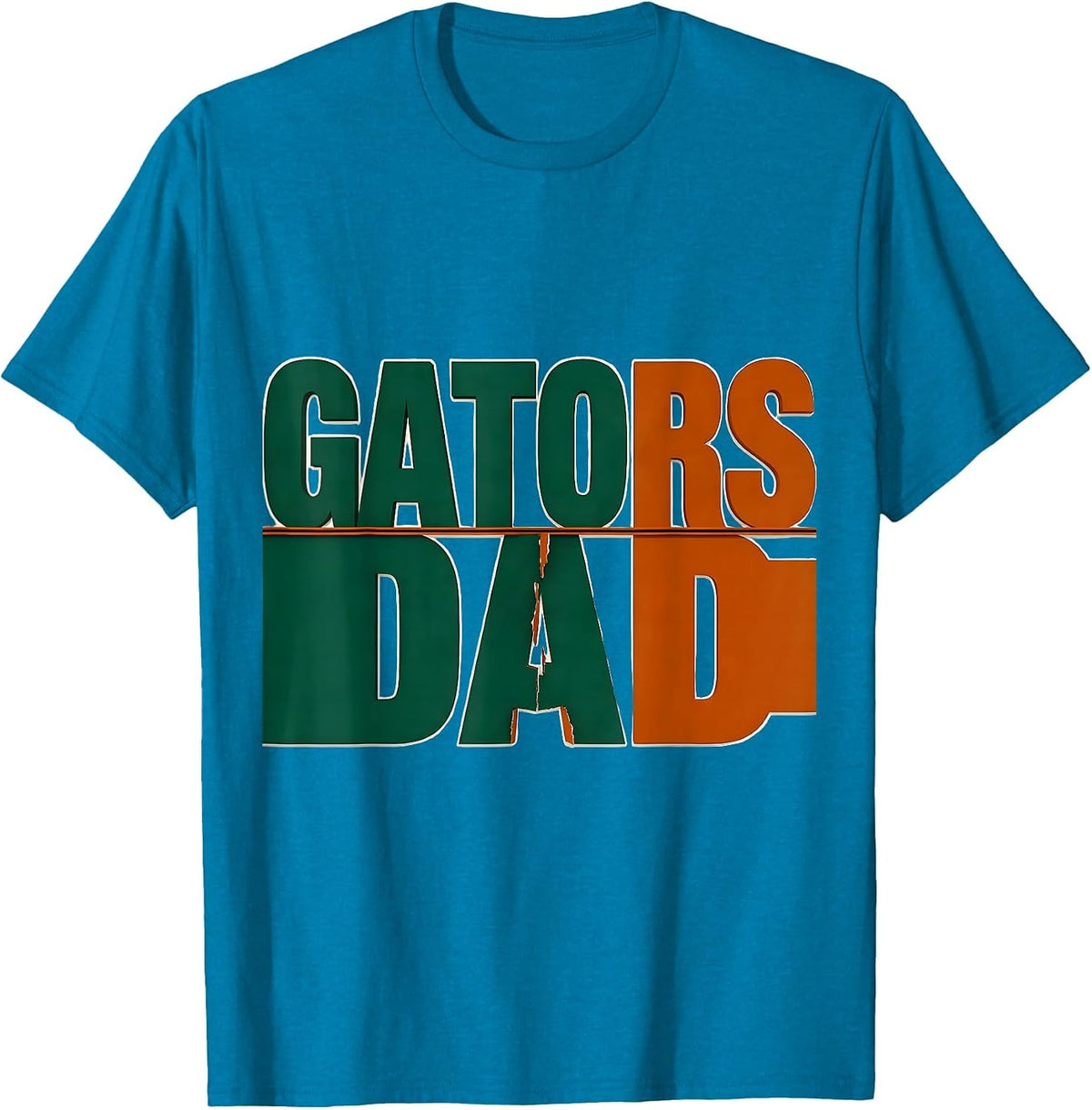 Gators Dad Team Spirit School Mascot Fan Pride T-Shirt - Sapphire Blue
