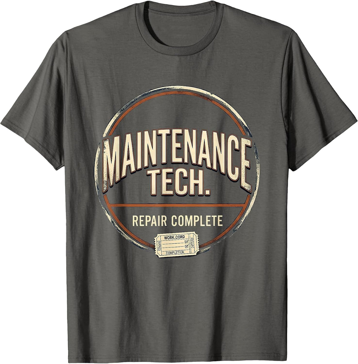 Men's Maintenance Tech Repair Complete Vintage Maintenance T-Shirt - Asphalt Grey