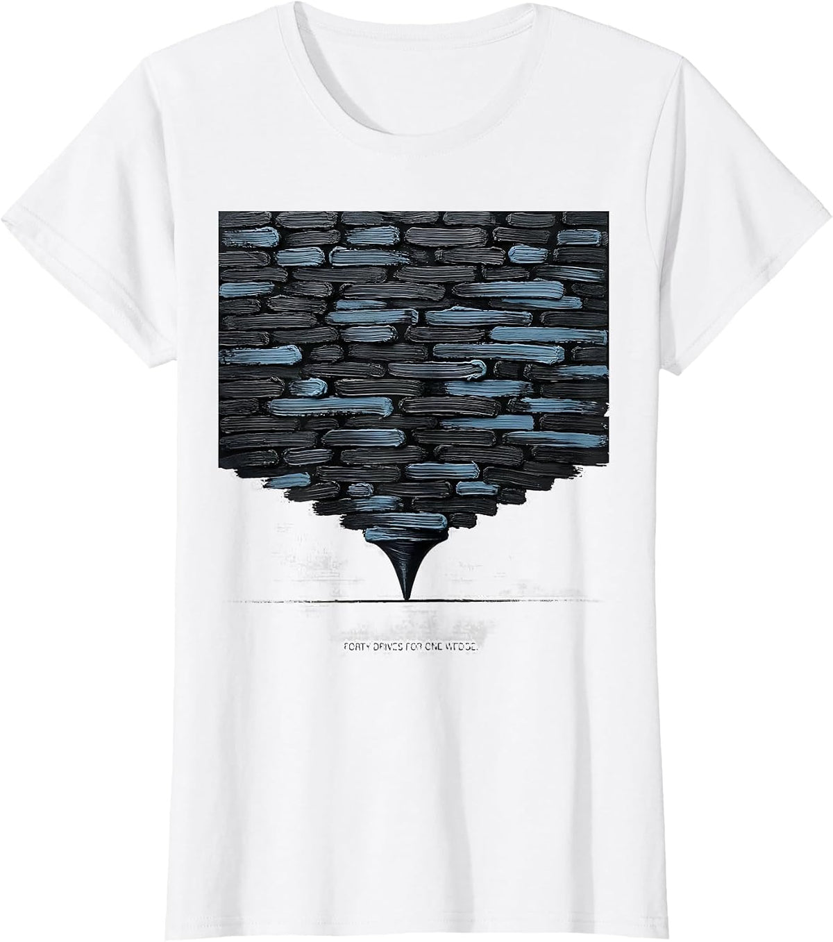 Women's Forty Drives For One Wedge Funny Storm Chaser Tornado T-Shirt - White