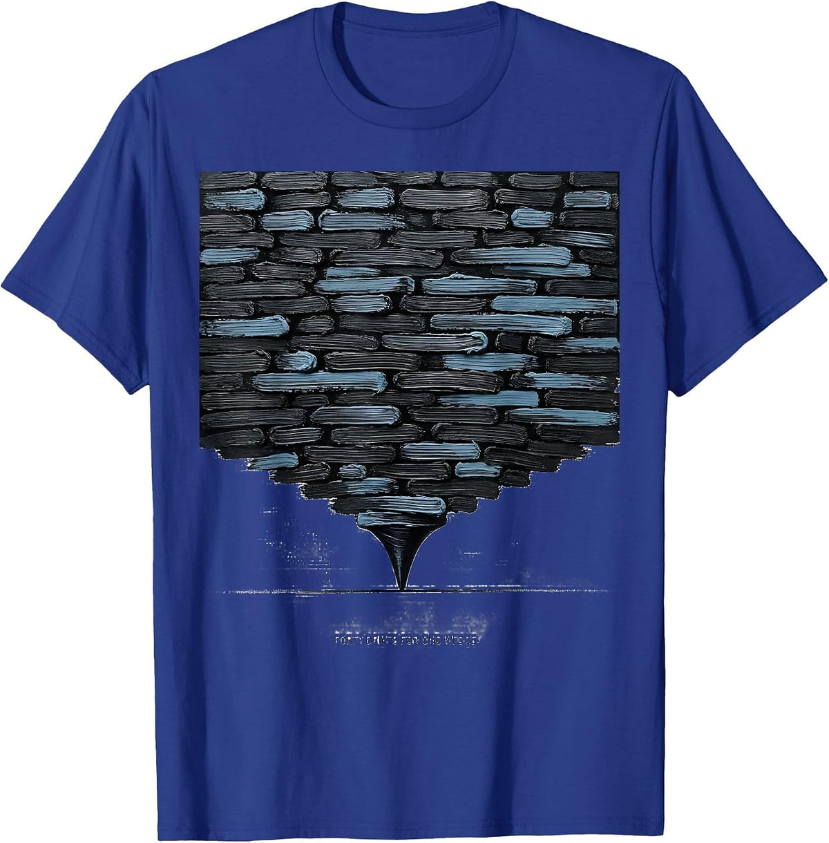 Men's Forty Drives For One Wedge Funny Storm Chaser Tornado T-Shirt - Royal Blue
