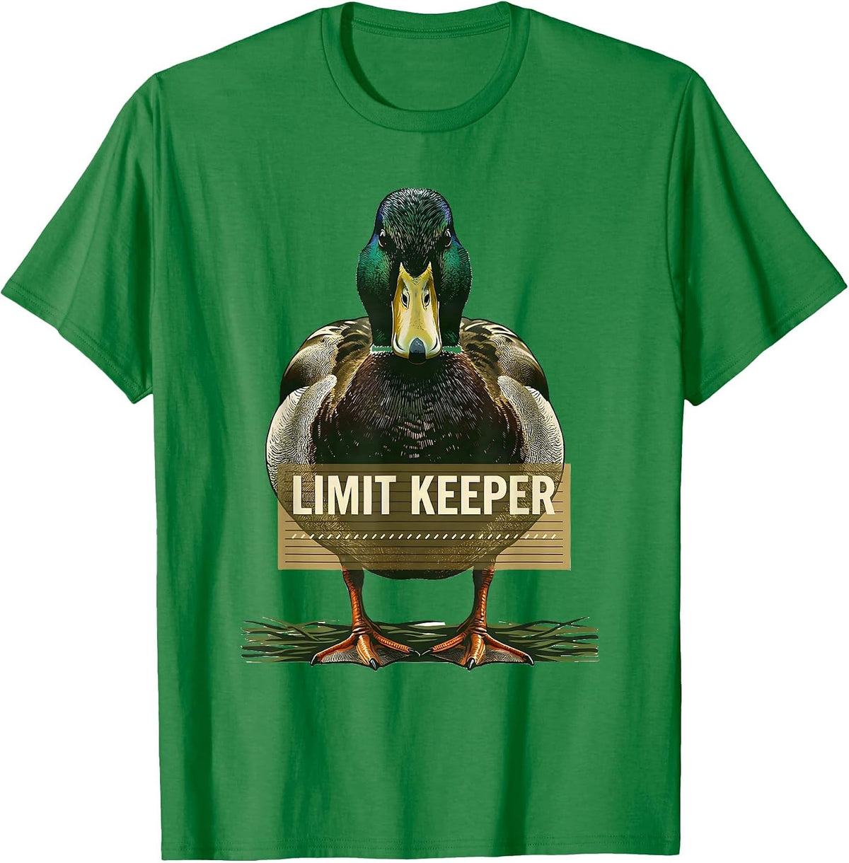 Men's Limit Keeper Mallard Duck Hunting Camo Waterfowl Hunter Gift T-Shirt - Kelly Green