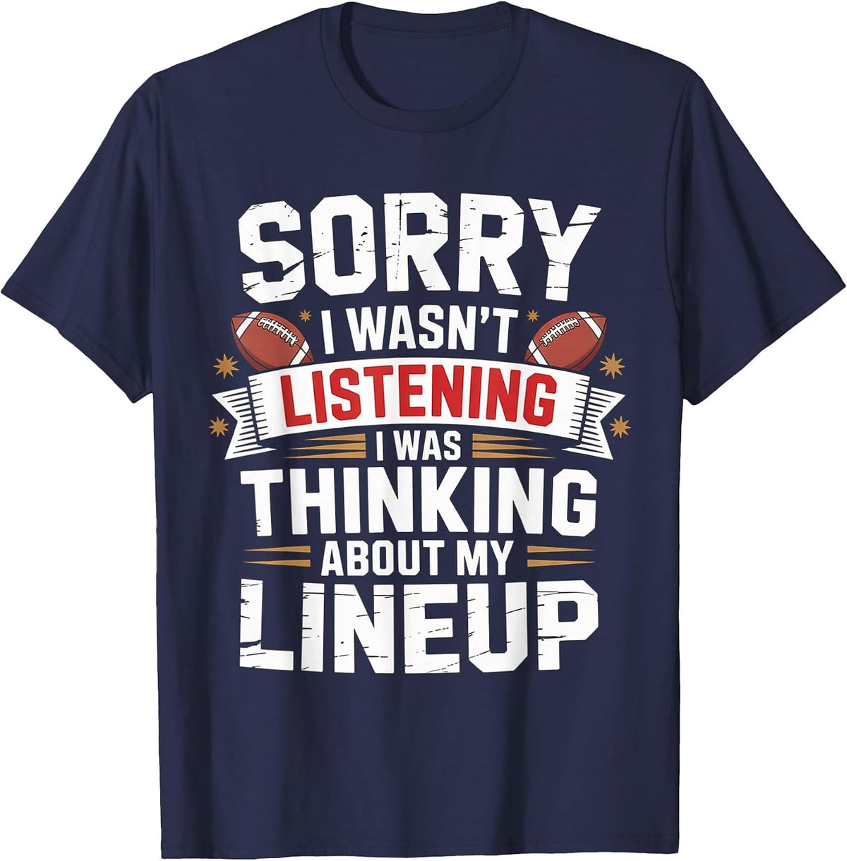 Funny Fantasy Football Player Outfit - Fantasy Football T-Shirt - Navy Blue
