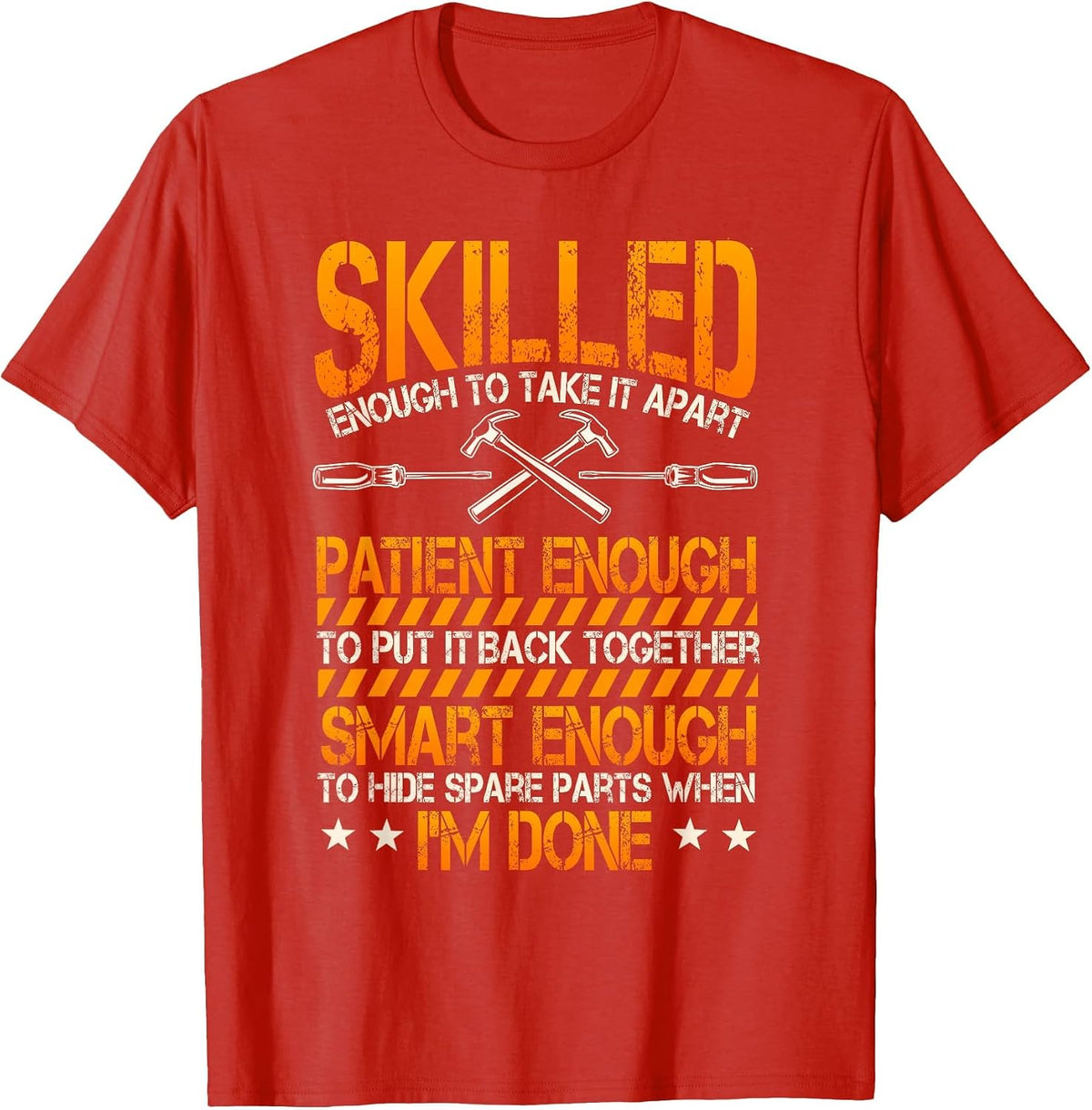 Craftsman Repair Man Craftsman Builder DIY Fixer T-Shirt - Red