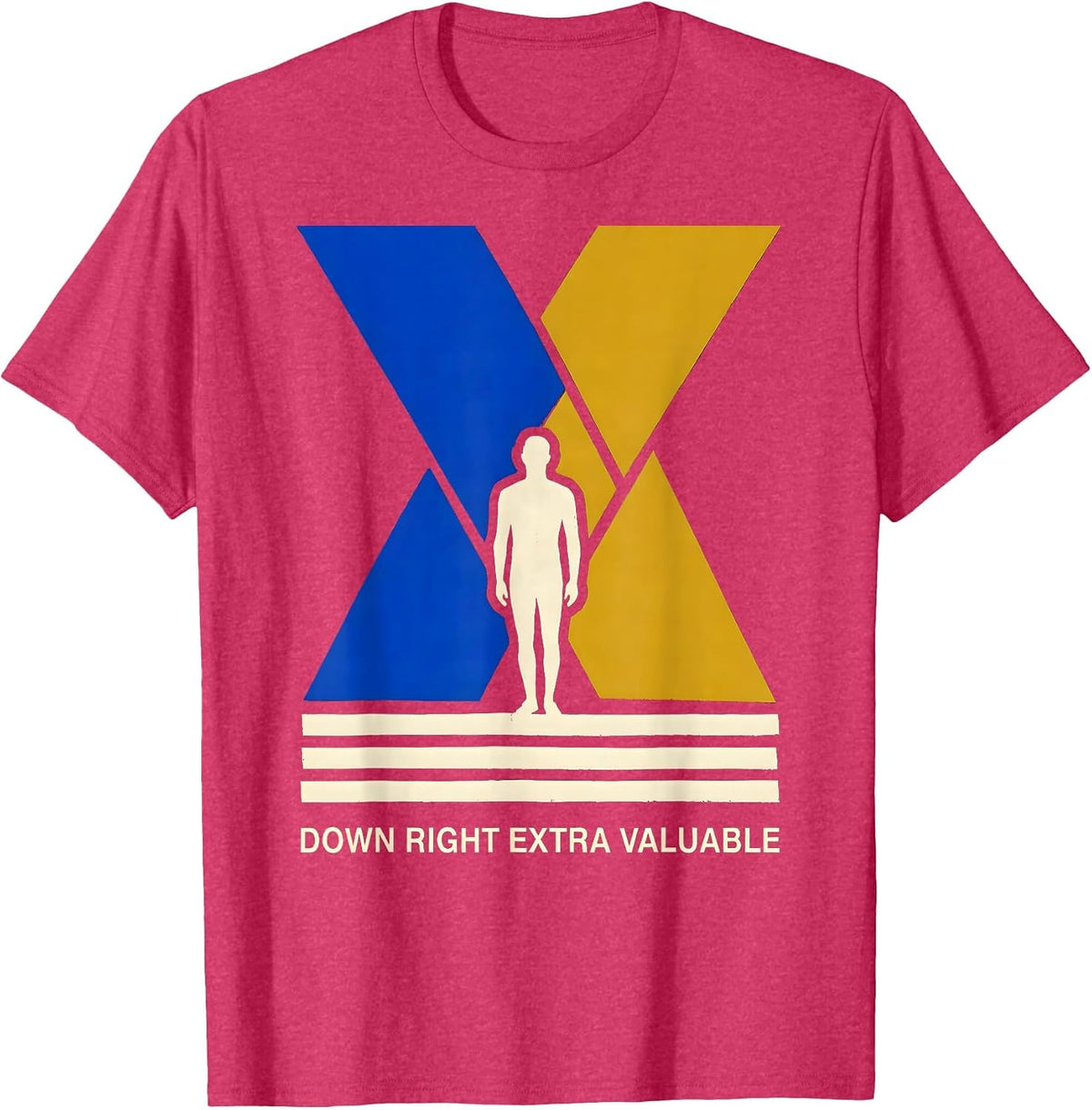 Down Right Extra Valuable Heartfelt Down Syndrome Awareness T-Shirt - Red Heather