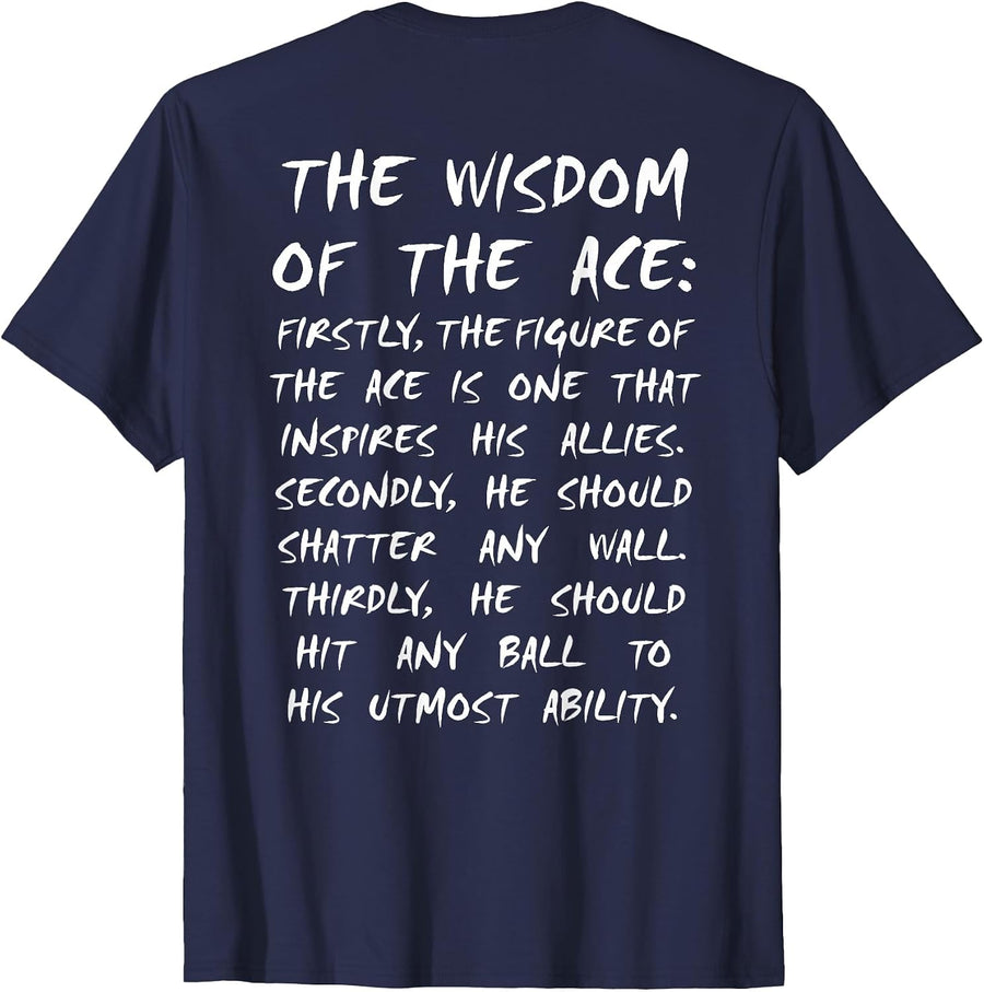 Ace Owl Volleyball Wisdom Anime Manga Cosplay T-Shirt - Navy Blue