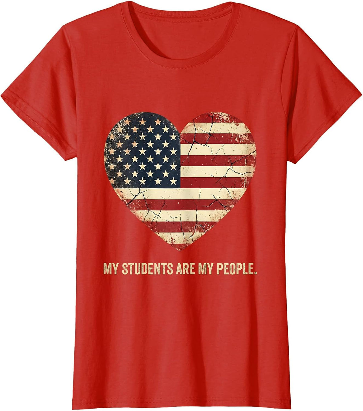 My Students Are My People Fifth Grade Teacher T-Shirt - Red