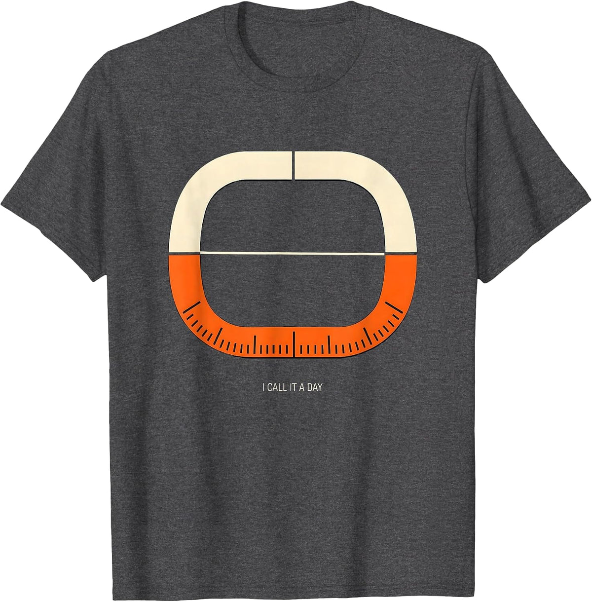 Men's I Call It A Day Stencil Ham Radio Operator Hobby Humor T-Shirt - Dark Heather Grey
