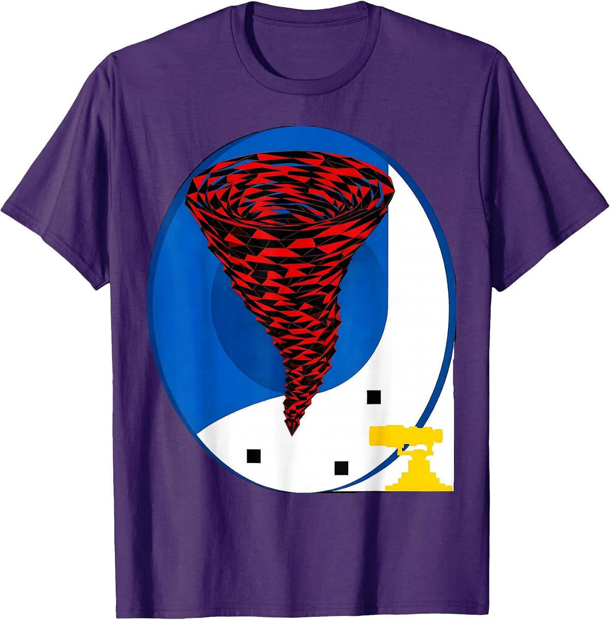 Tornado Radar Storm Chaser Meteorology Humor T-Shirt - Purple