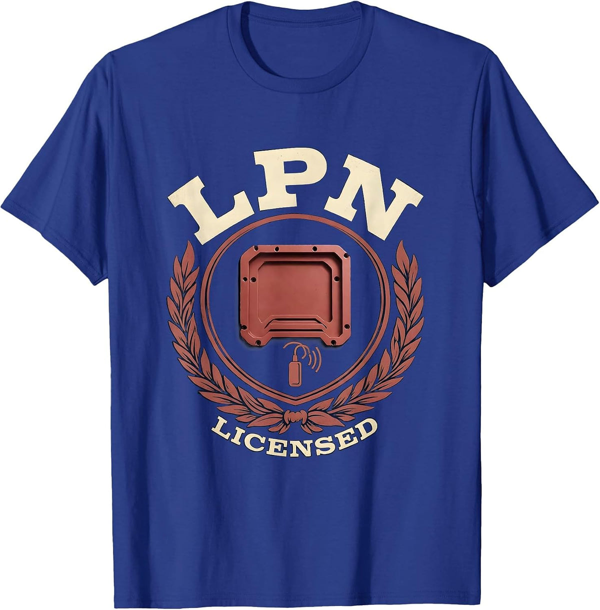 Men's LPN Funny Nurse Humor Appreciation Crew Gift T-Shirt - Royal Blue