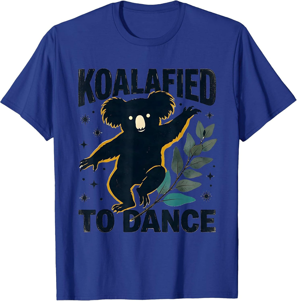 Men's Koalafied To Dance Midcentury Modern Funny Koala Lover Gift T-Shirt - Royal Blue