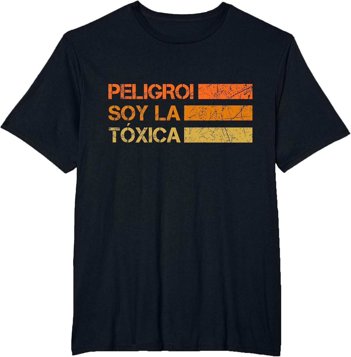 Peligro Soy La Toxica Spanish T-Shirt - Black