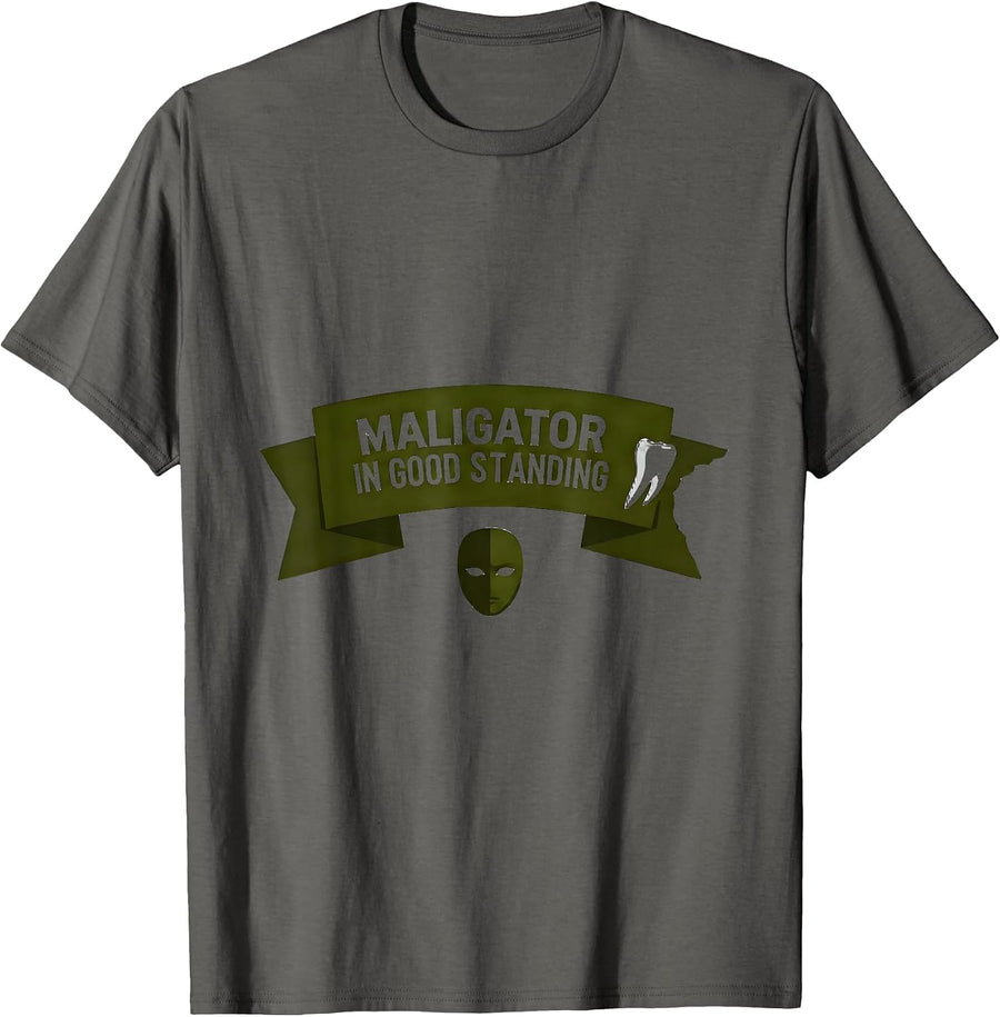 Maligator In Good Standing Funny Belgian Malinois Dog Owner T-Shirt - Asphalt Grey