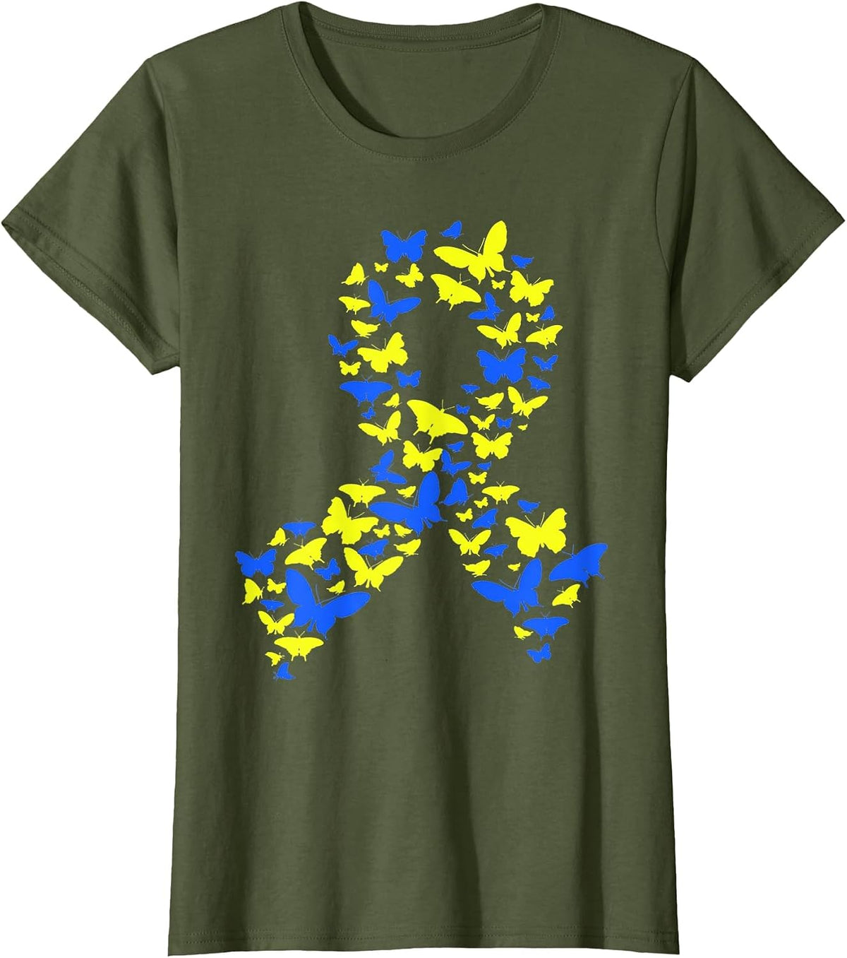 Down Syndrome Shirt - Down Syndrome Awareness Shirts T-Shirt - Olive Green
