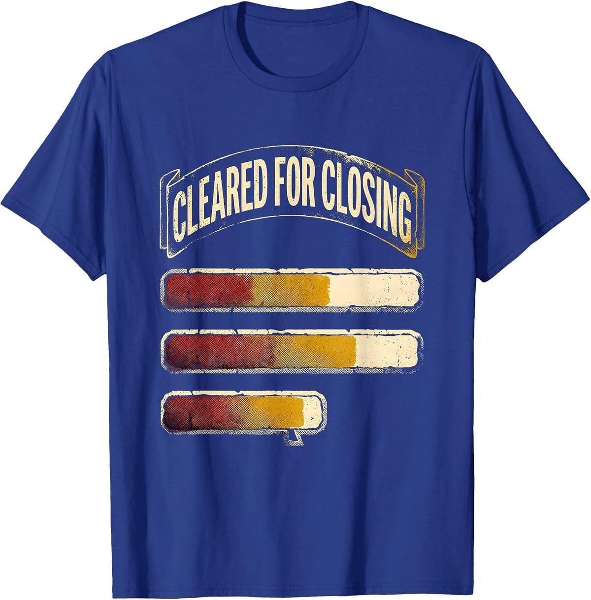 Cleared For Closing Funny Realtor Real Estate Agent Mortgage T-Shirt - Royal Blue
