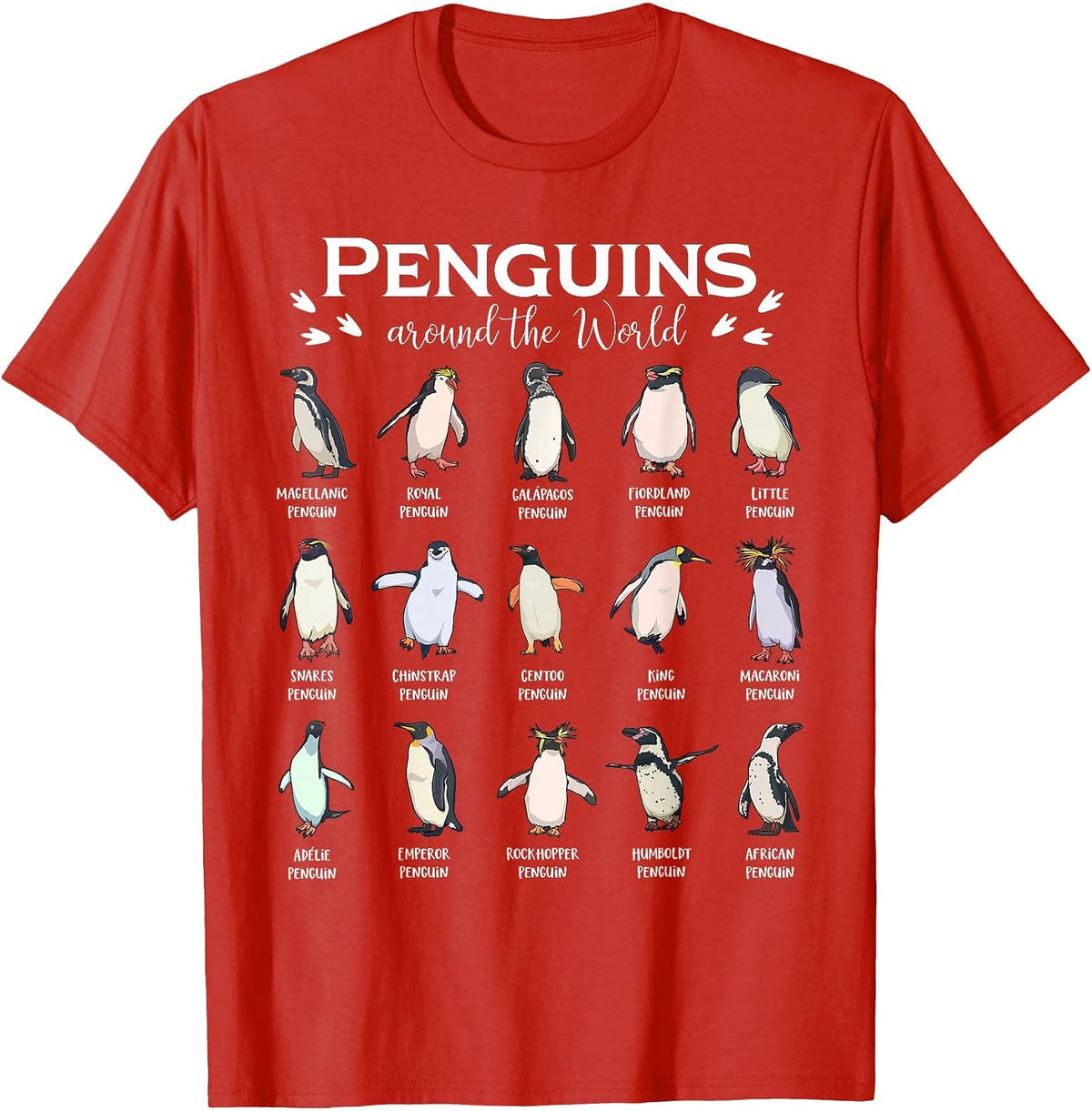 Penguin - Penguins Around the World T-Shirt - Red