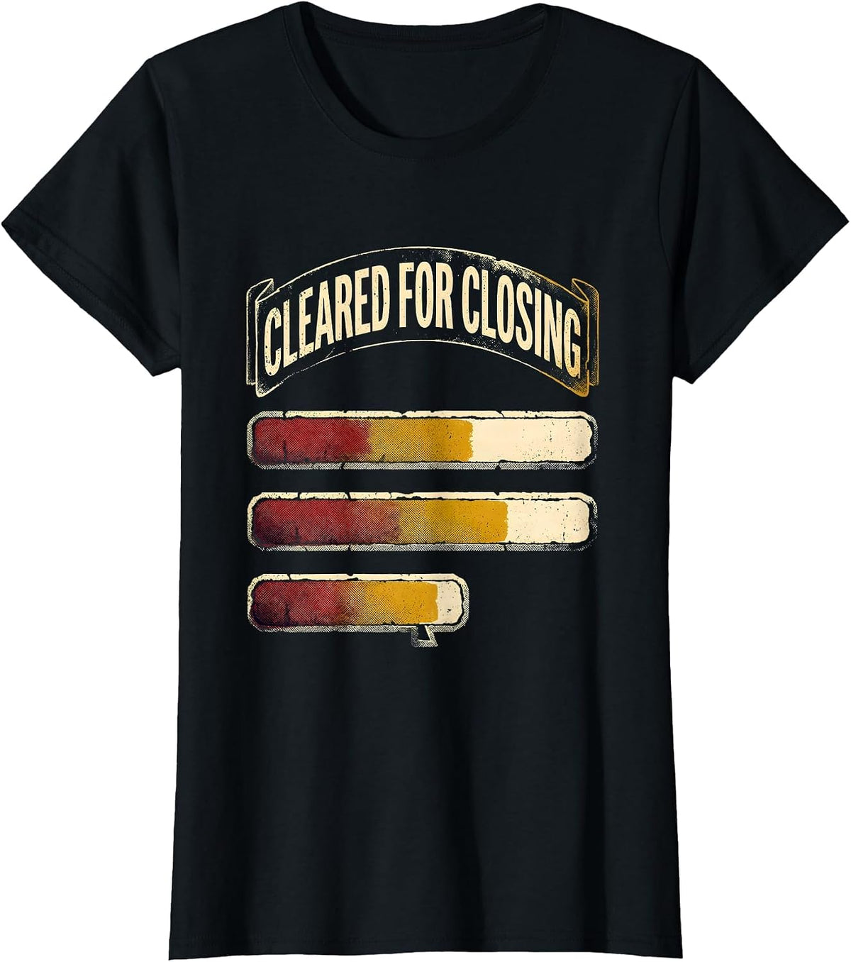 Cleared For Closing Funny Realtor Real Estate Agent Mortgage T-Shirt - Black
