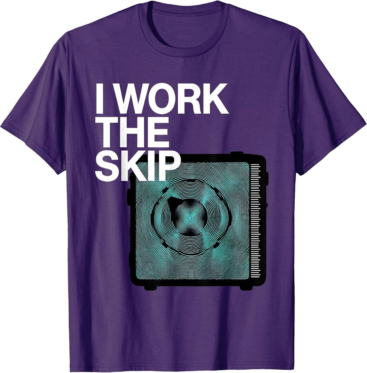 Men's I Work The Skip Funny Ham Radio Operator Hobby Humor T-Shirt - Purple