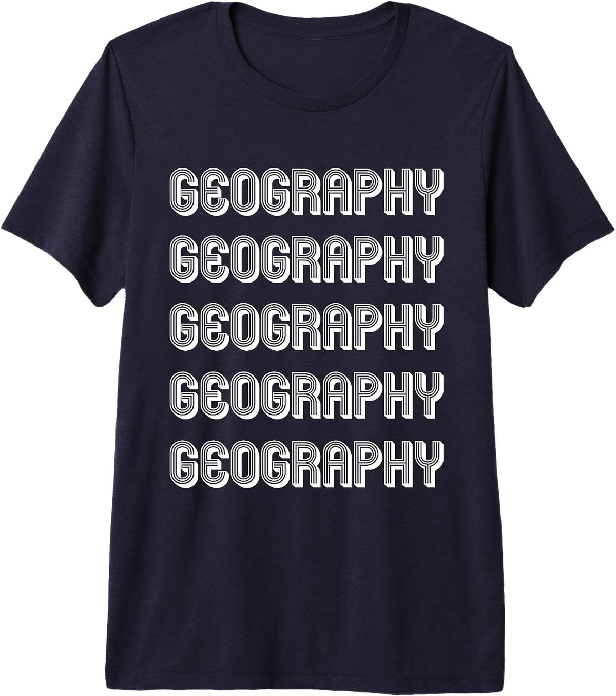 Geography Lover Premium Tri-Blend T-Shirt - Navy Blue