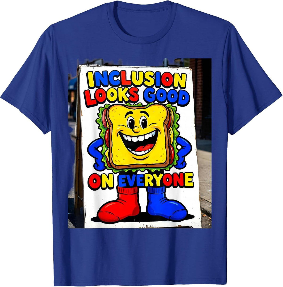 Inclusion Looks Good On Everyone Down Syndrome Awareness T-Shirt - Royal Blue