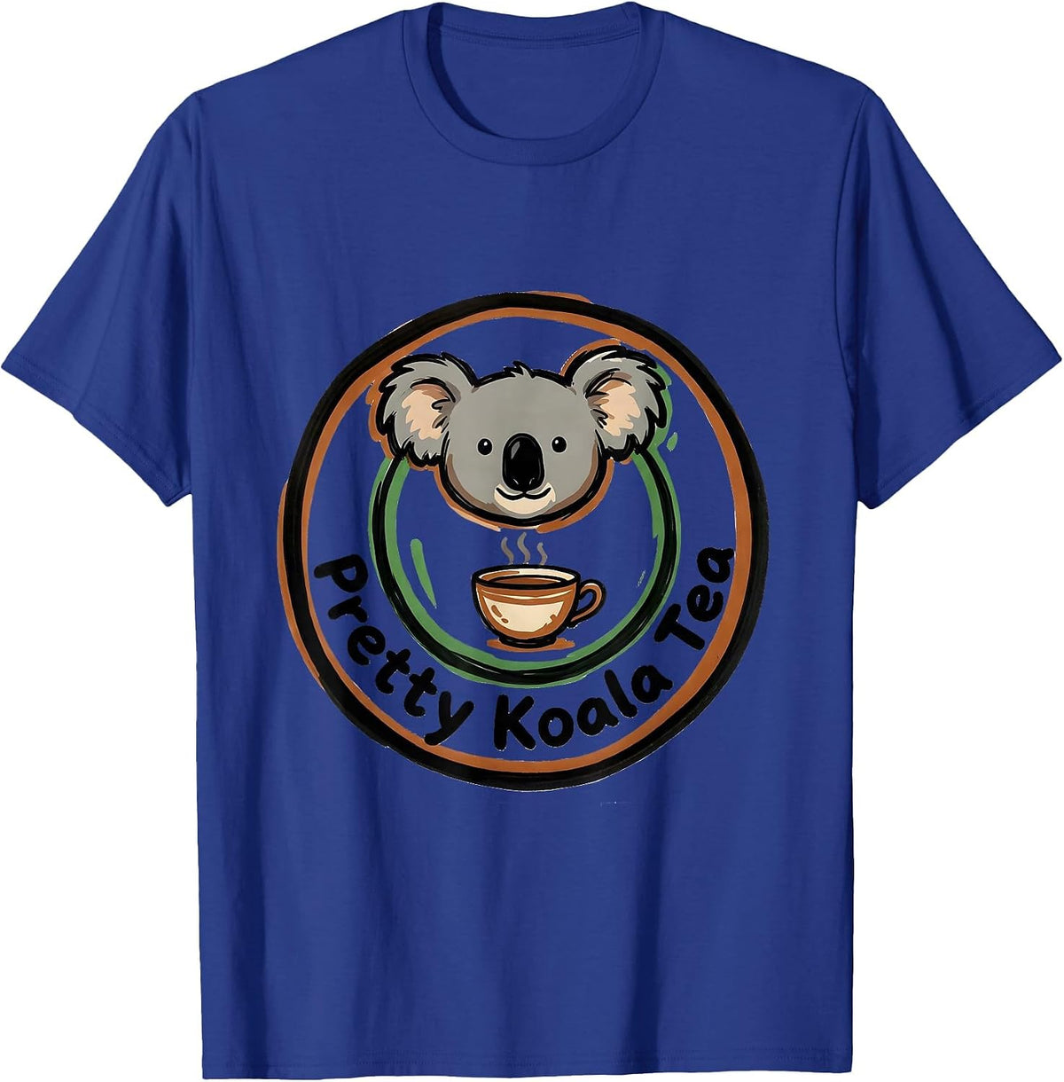 Pretty Koala Tea Funny Tea Lover Pun Cute T-Shirt - Royal Blue
