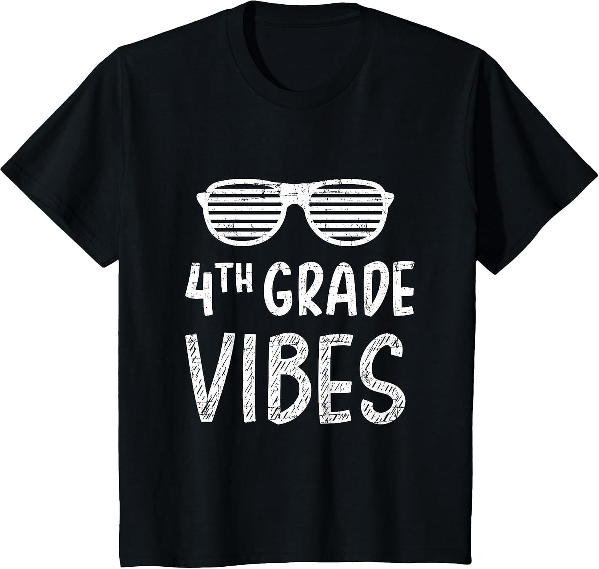 4th Grade Vibes Fourth Back to School for Teacher Students T-Shirt - Black