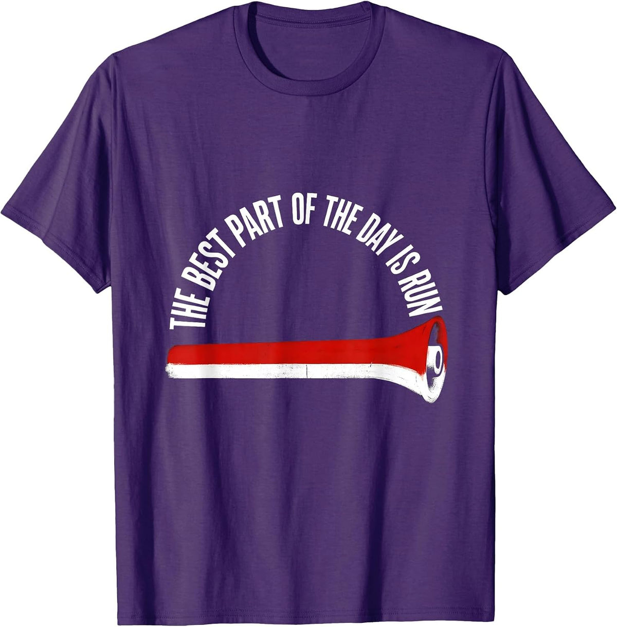 The Best Part Of The Day Is Run Funny PE Teacher T-Shirt - Purple