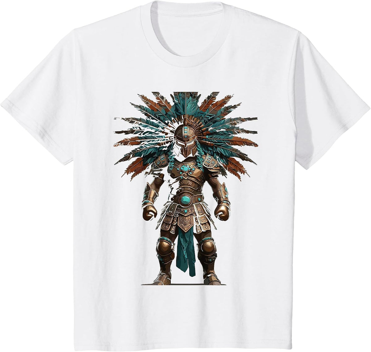 Aztec Warrior Mexican Boxing Pride T-Shirt - White