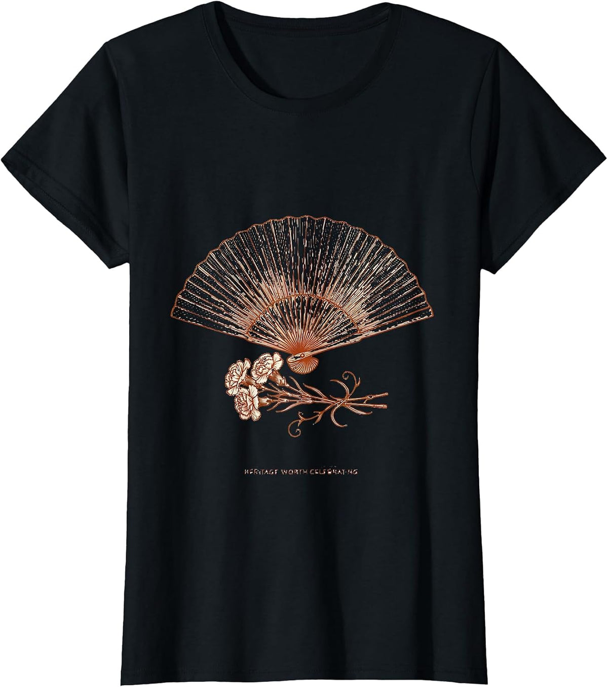 Women's Heritage Worth Celebrating Spanish Heritage Design T-Shirt - Black