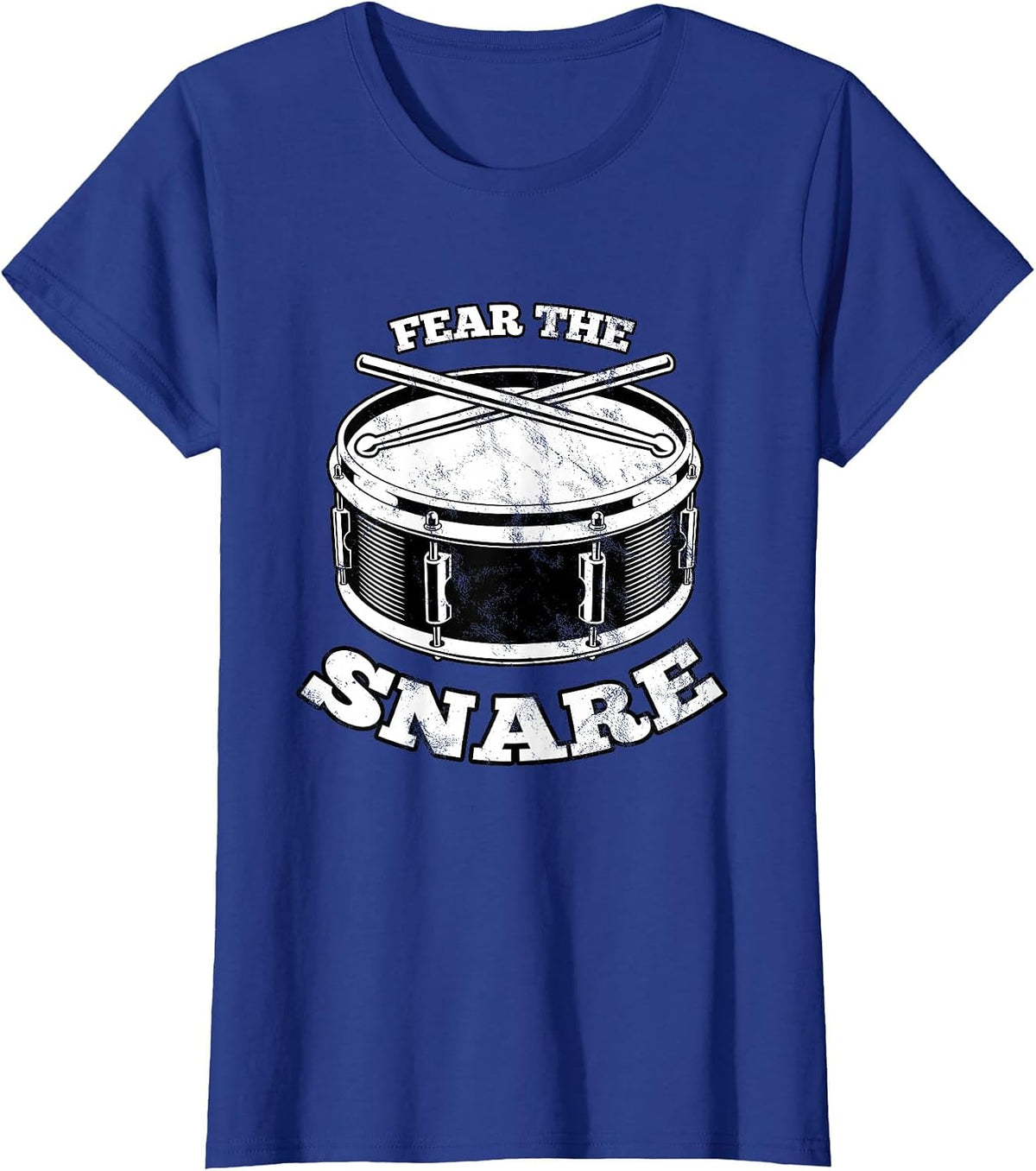Fear The Snare – Cool Drummer Snare Drum Design T-Shirt - Royal Blue