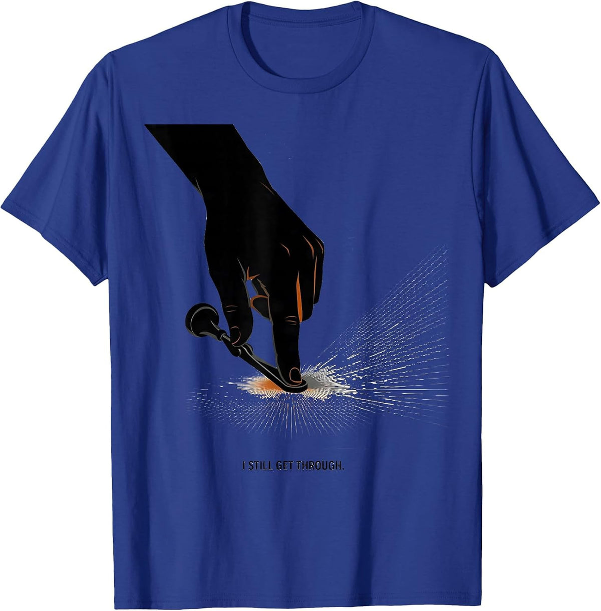 Men's I Still Get Through Funny Ham Radio Operator Hobby Humor T-Shirt - Royal Blue