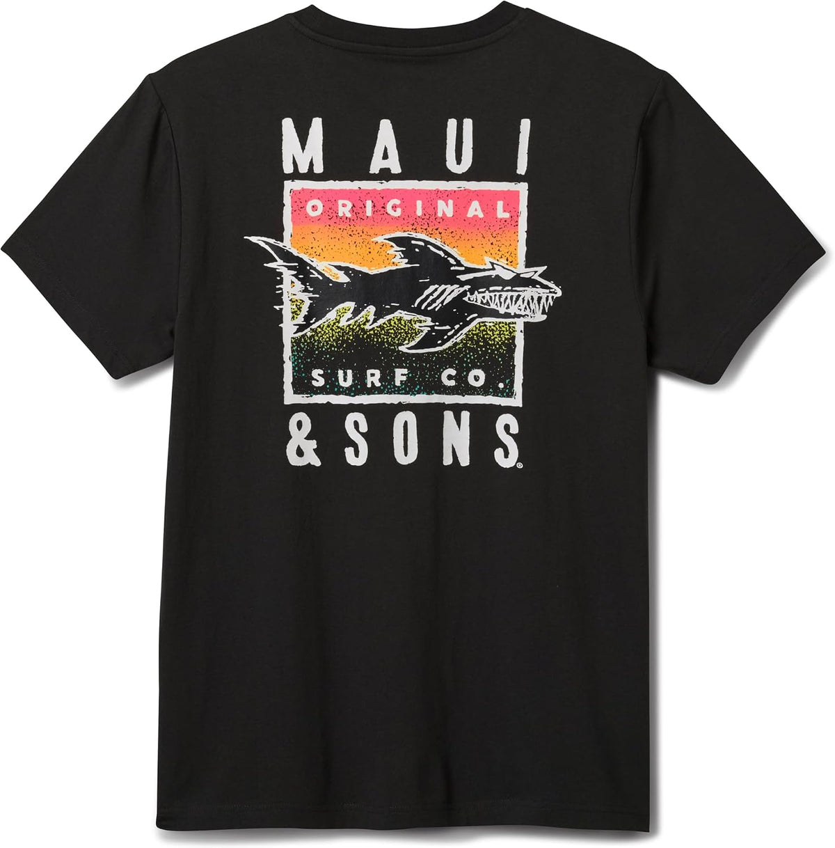 Maui and Sons in The Deep Short Sleeve T-Shirts for Men & Women | Short Sleeve Crew Neck Graphic Tees - In the Deep | Black