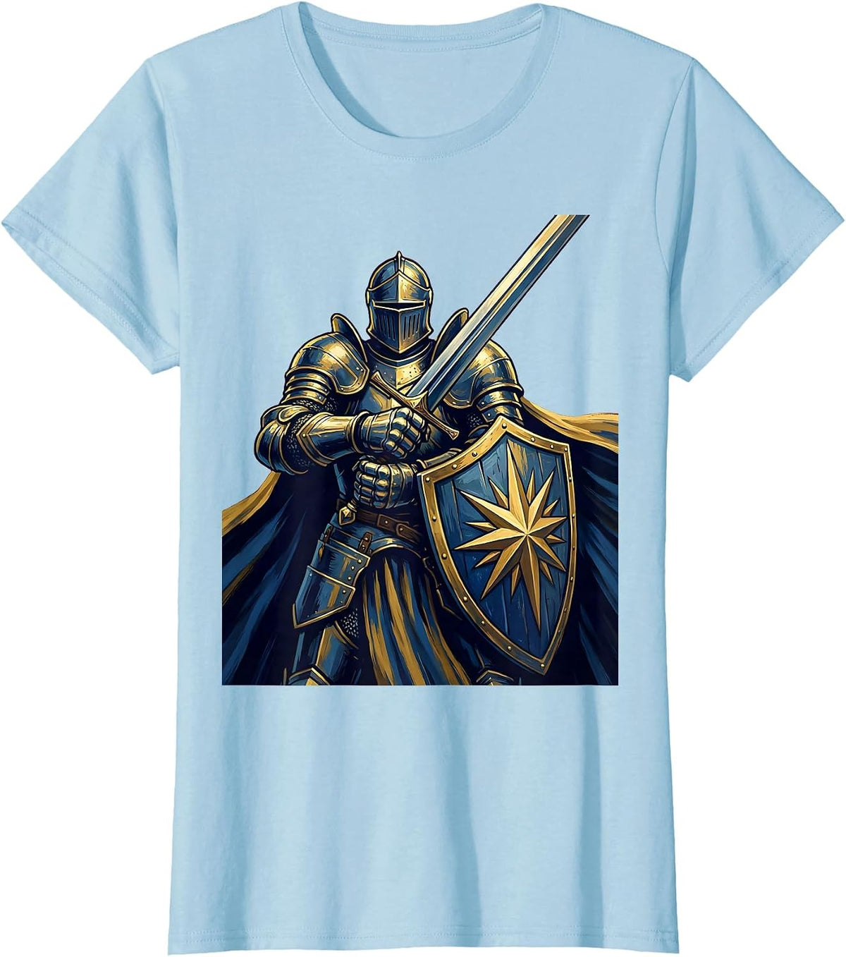 Women's 21st Birthday Triumphant Knight Graphic T-Shirt - Baby Blue