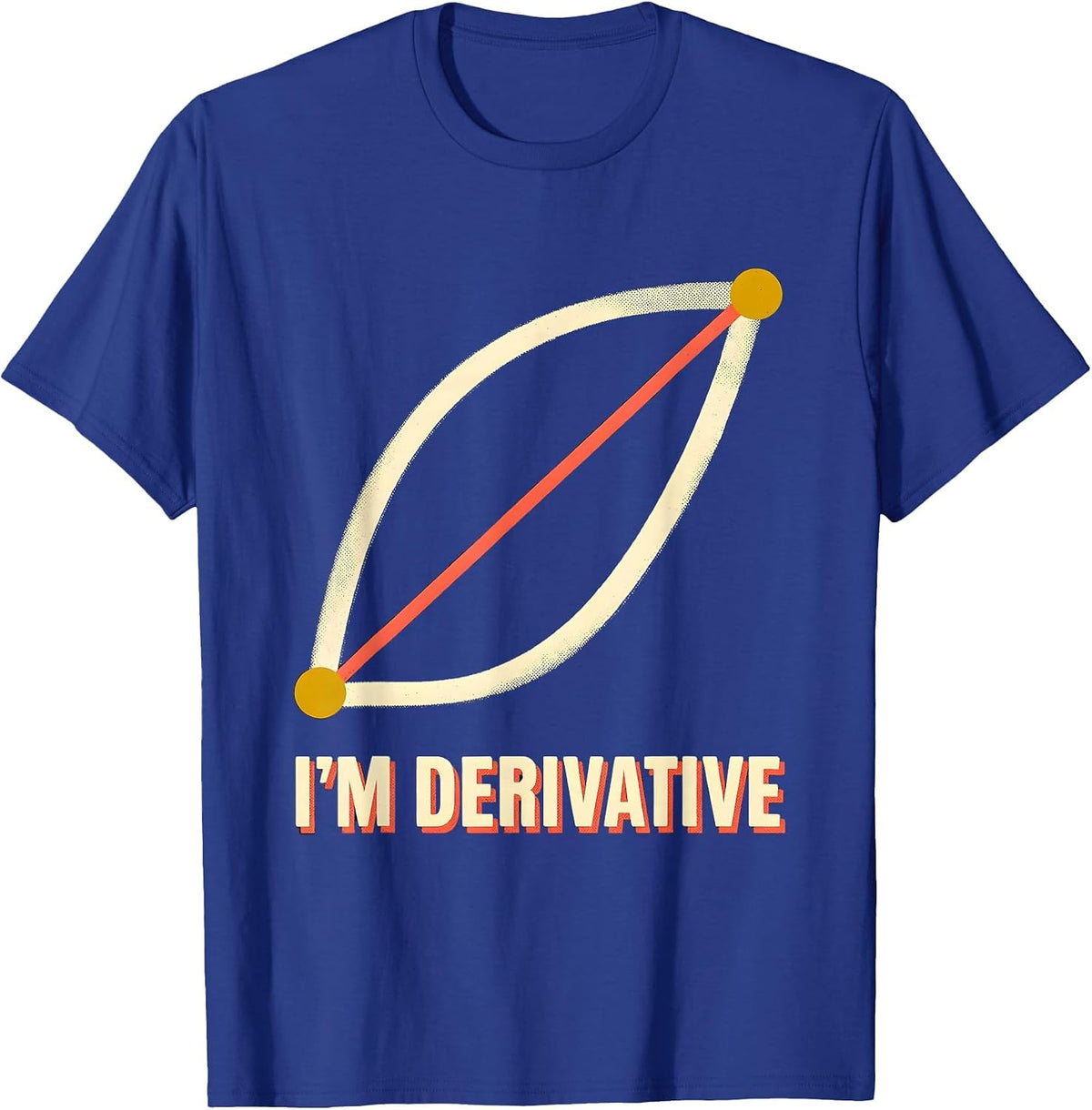 I'm Derivative Funny Math Teacher Nerd Pun Humor Gift T-Shirt - Royal Blue