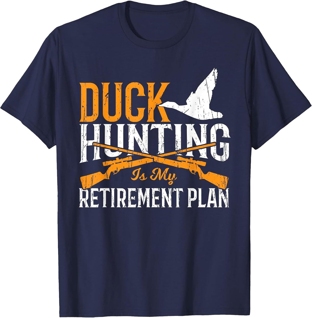 Duck Hunting Retirement Men Retirement Duck Hunter T-Shirt - Navy Blue