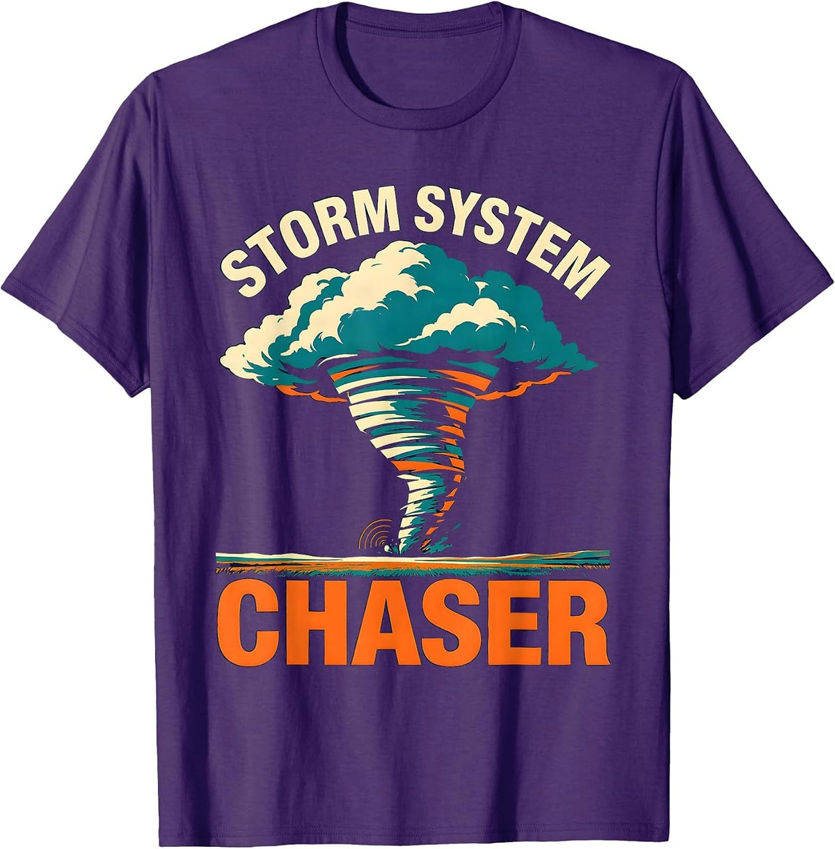 Men's Storm System Chaser Meteorology Enthusiast Weather Hobbyist T-Shirt - Purple