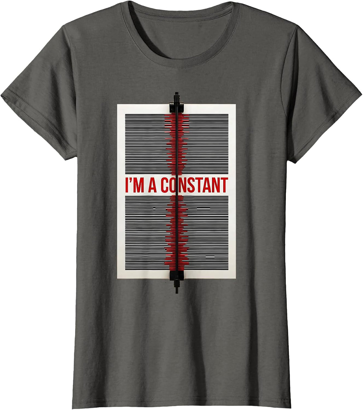 Women's I'm A Constant Funny Math Teacher Equation Gift T-Shirt - Asphalt Grey