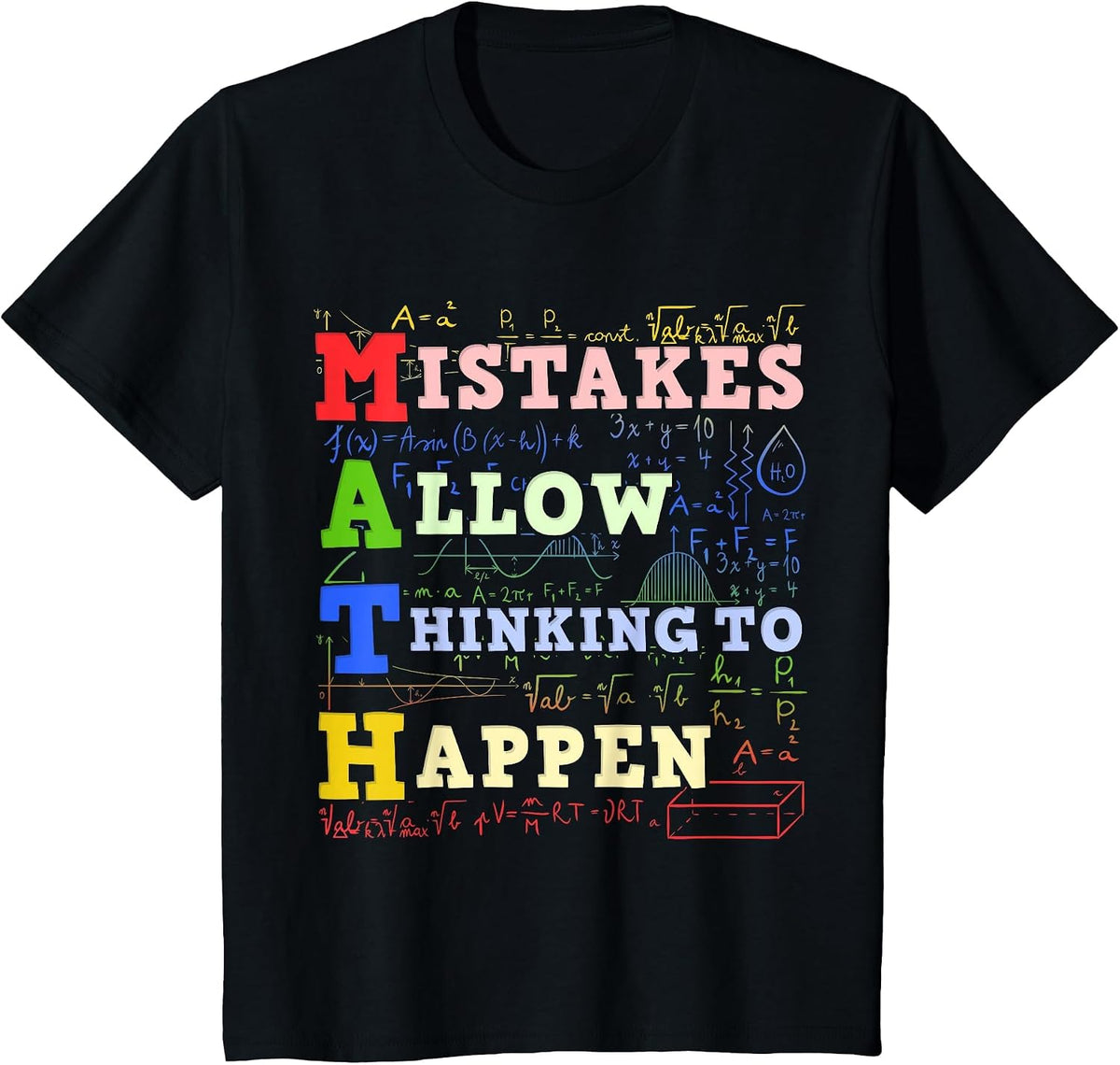 Math Teacher Math Student Mathematics T-Shirt - Black