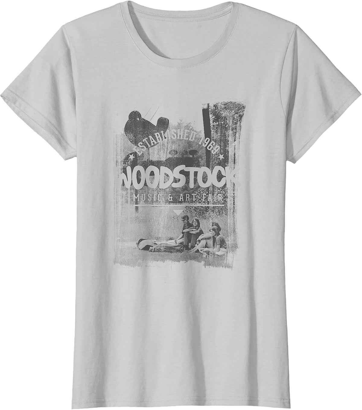 Woodstock - Established in 1969 T-Shirt - Silver Grey