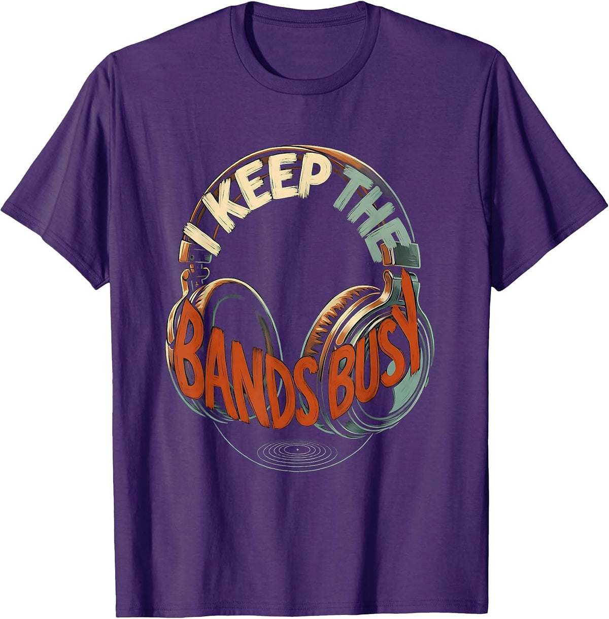 I Keep The Bands Busy Funny Ham Radio Operator Hobby Humor T-Shirt - Purple