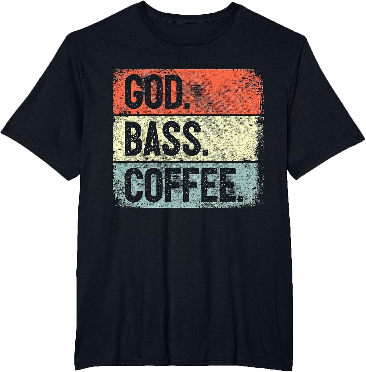 Christian Bassist Jesus Bass Worship Bass Player T-Shirt - Black