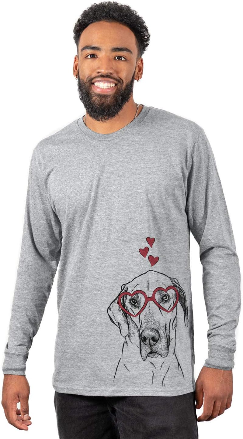 Valentine Gracie the Great Dane Dog Triblend T-Shirt - Unisex Unisex Long Sleeve