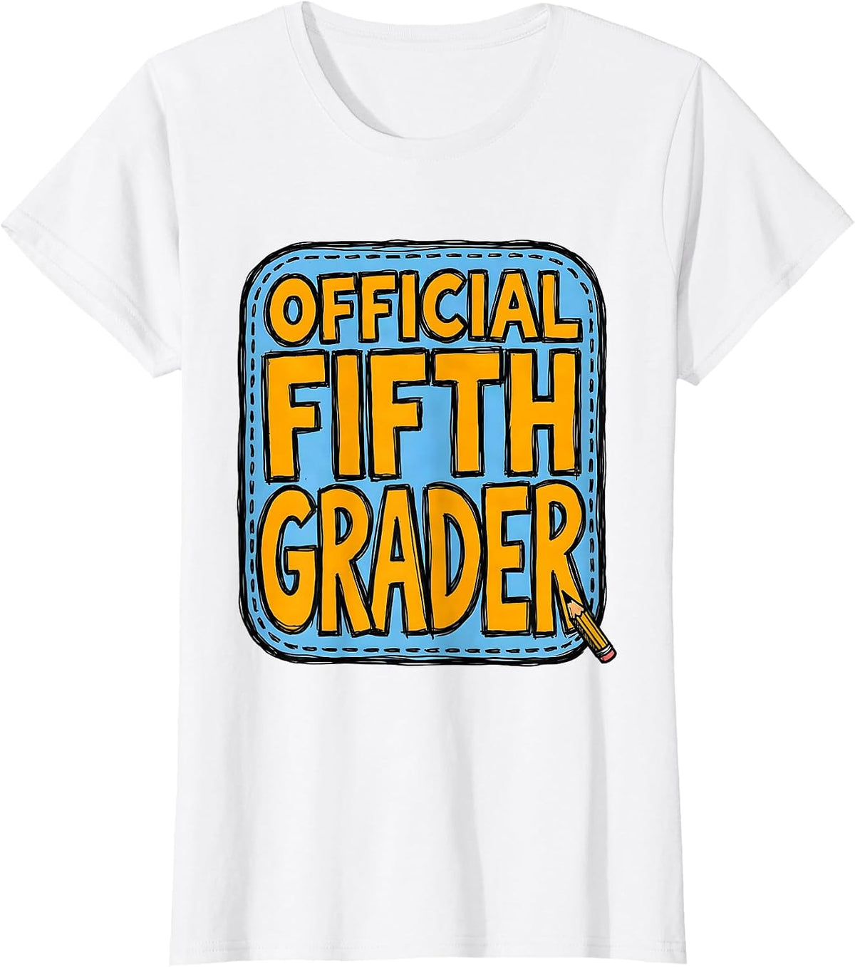 Women's Official Fifth Grader Back To School Kids Teacher First Day T-Shirt - White