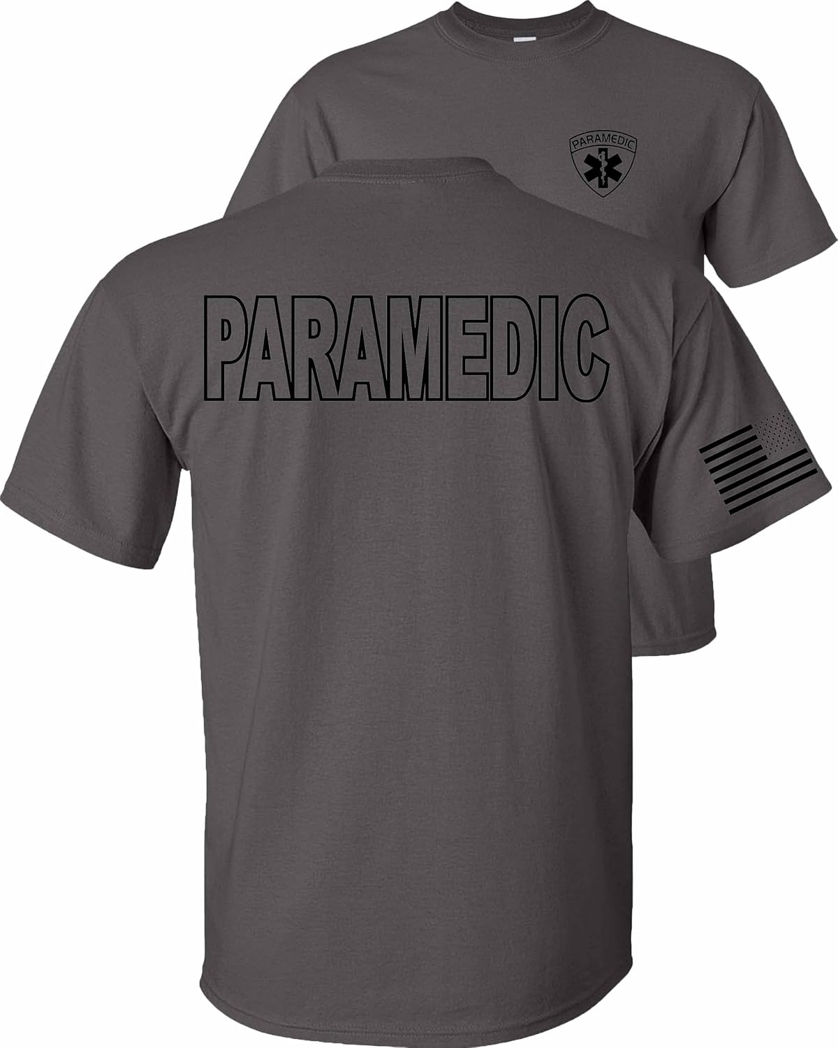 FAIR GAME Paramedic T-Shirt BAF Flag - Paramedic-charcoal-black Design