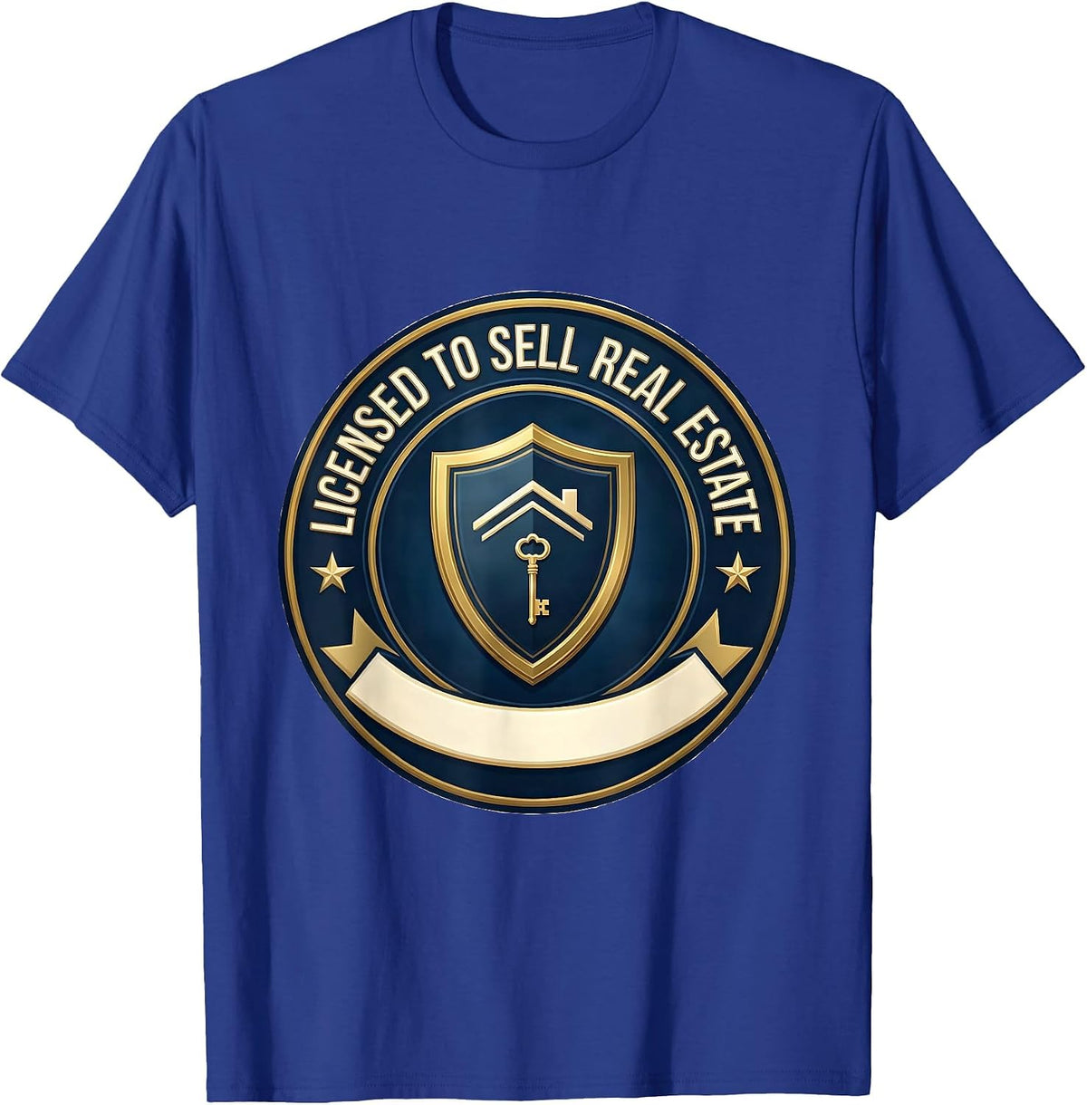 Licensed To Sell Real Estate Funny Realtor Occupation Humor T-Shirt - Royal Blue