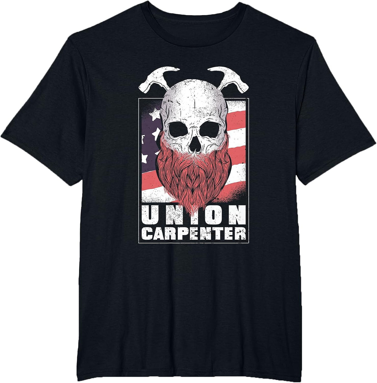 Union Carpenter Shirts for Men, American Men for Carpenters T-Shirt - Black